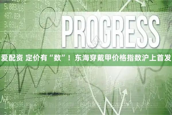 爱配资 定价有“数”!东海穿戴甲价格指数沪上首发