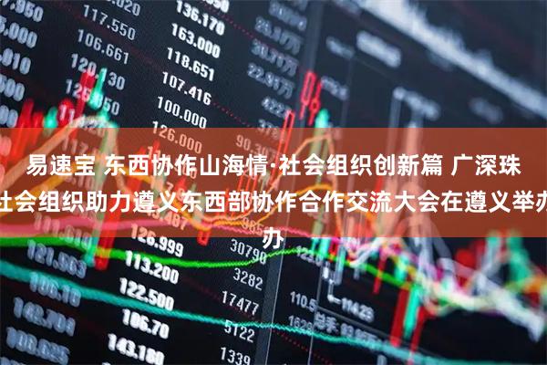 易速宝 东西协作山海情·社会组织创新篇 广深珠社会组织助力遵义东西部协作合作交流大会在遵义举办